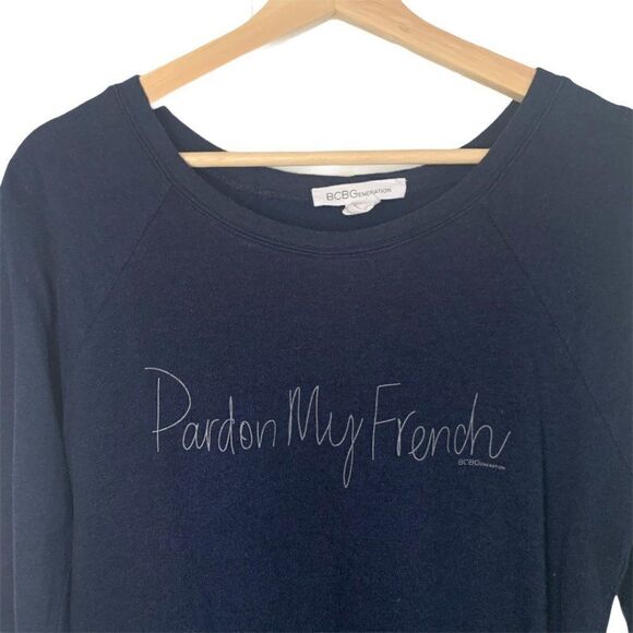 BCBG generation Graphic Raglan Sweatshirt - Picture 2 of 7